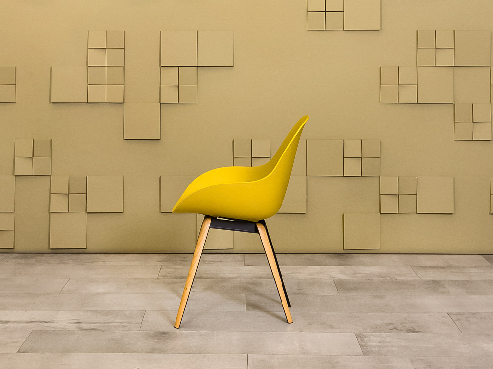 Офисный стул  Kubikoff Пластик Жёлтый Италия  УНПЗ-04026