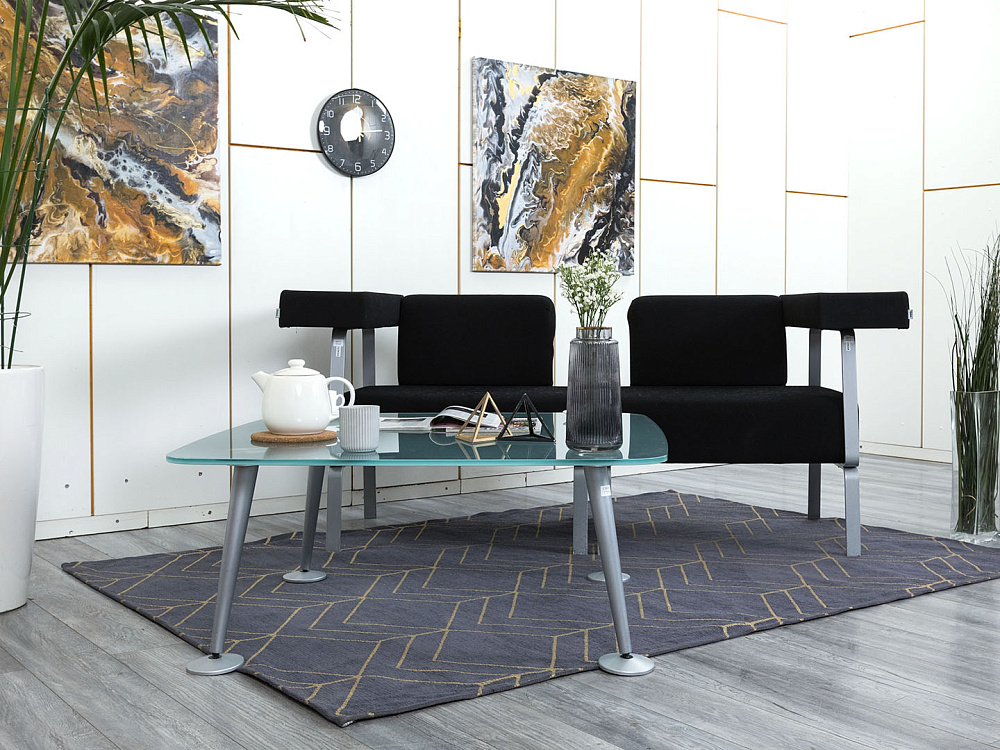 Офисный диван Bene Ткань Черный Coffice Linear  (ДНТЧ-05124)