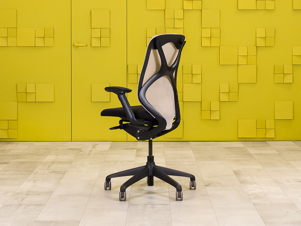 Офисное кресло для персонала на колесах Suit FOLLOW Ткань Чёрный; Серый Импорт_КПТЧ4-29071