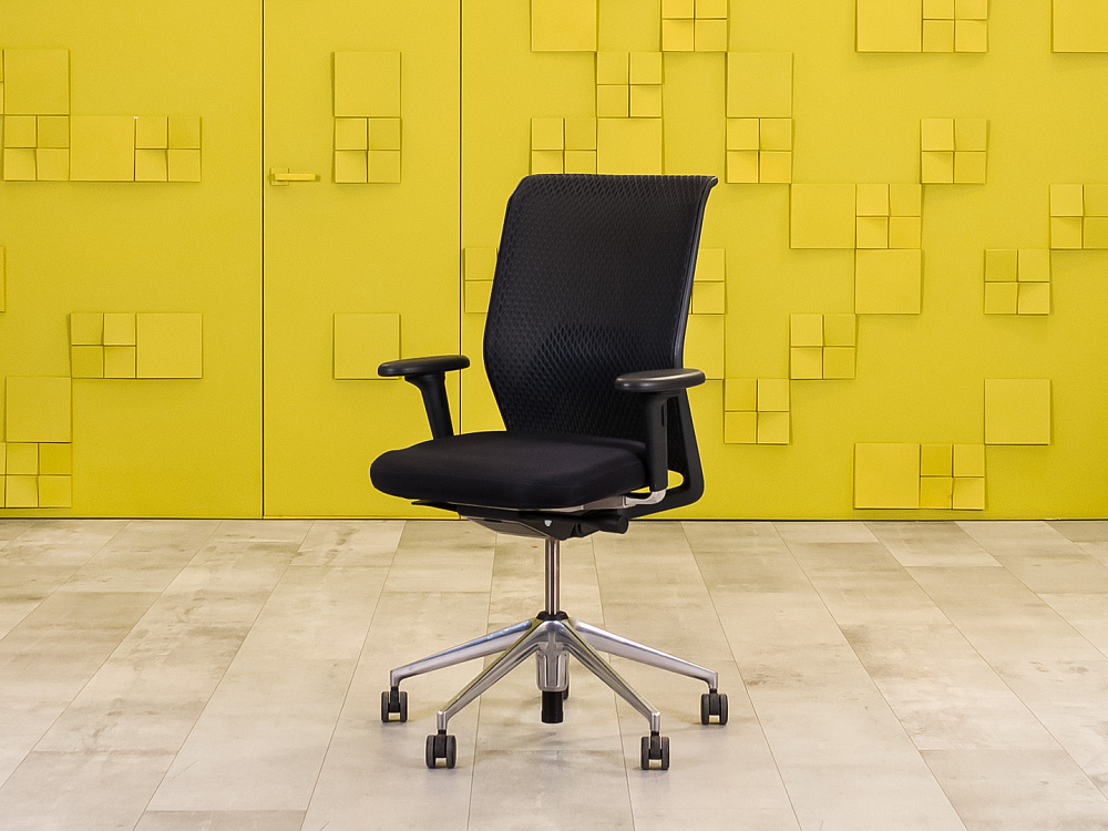 Офисное кресло для персонала на колесах Vitra Ткань Чёрный Швейцария_КПТЧ-220423