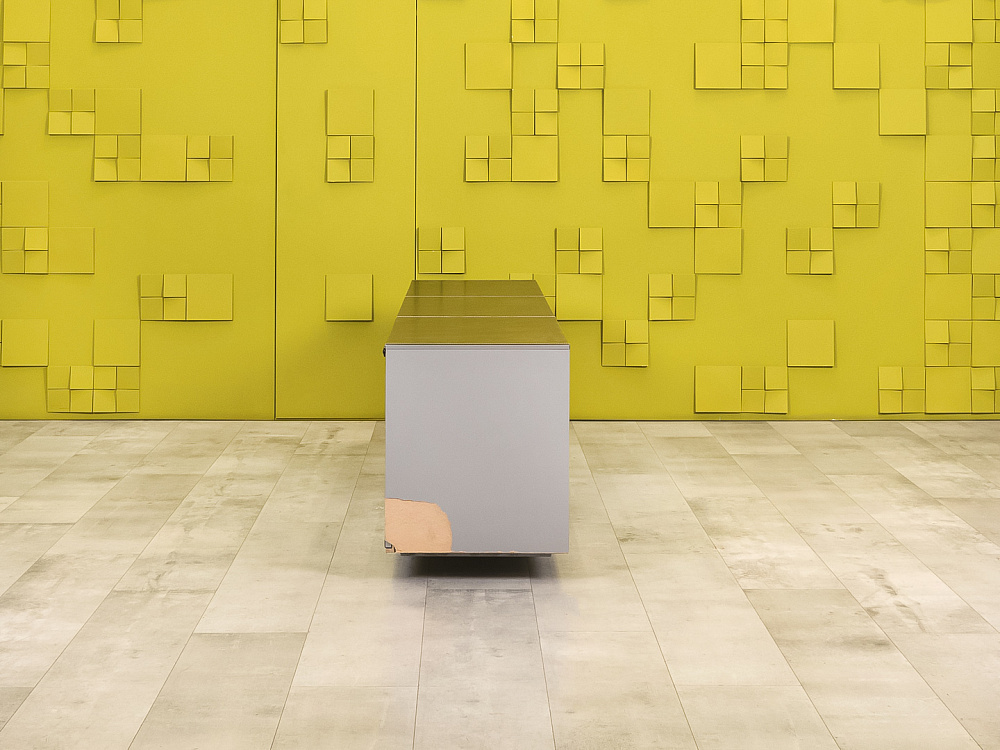 Тумба греденция Кожа Коричневый  ГРЕ-25036