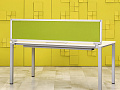 Настольная перегородка Steelcase Ткань Зелёный 1600х35х370 (Перегородка-13026)