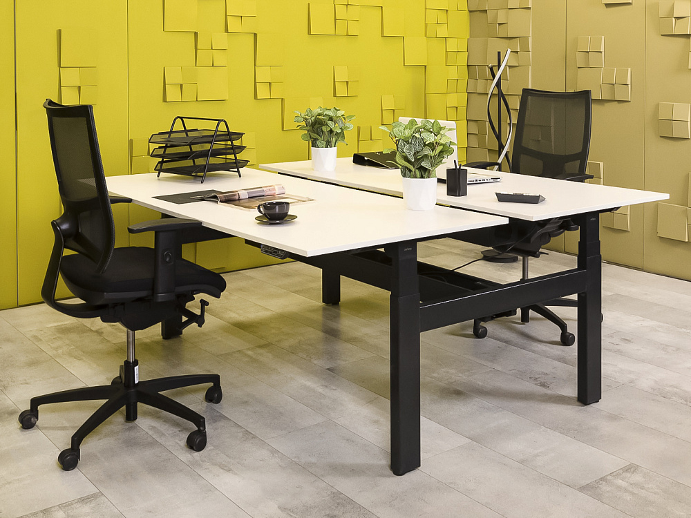 Комплект офисной мебели стол с тумбой  AHREND ЛДСП Белый Нидерланды  ГКБ1-19036