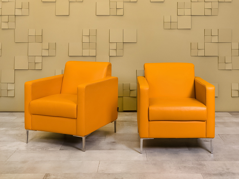 Мягкое кресло Herman Miller Кожа Оранжевый США  КНКО-12026