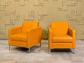Мягкое кресло Herman Miller Кожа Оранжевый США  КНКО-12026