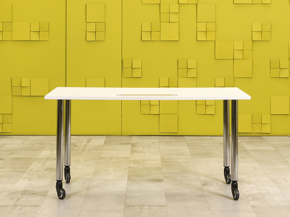 Офисный стол прямой ЛДСП Белый  СППБ-03046