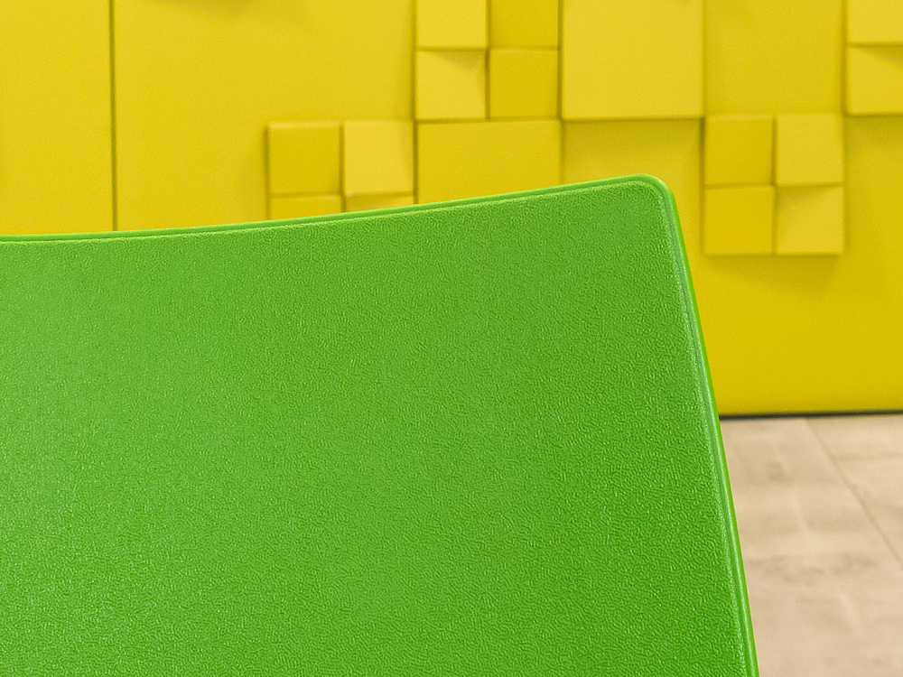 Офисный стул на ножках Shell Пластик Зелёный Италия_УНПЗ-261223