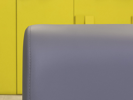 Офисный диван Лофт Сандра Кожзам Серый Россия  ДНКС-18036