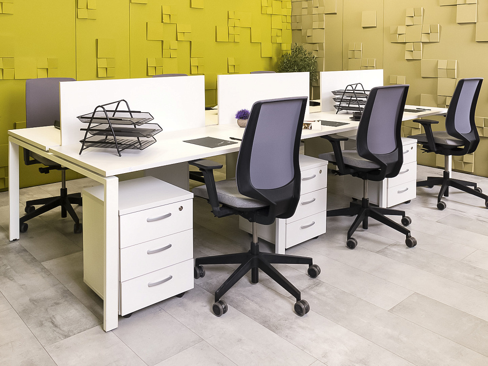 Комплект офисной мебели   ЛДСП Белый Россия  ГКБ-24045