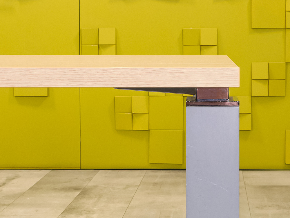 Офисный стол для переговоров 1200x800x740 ЛДСП Зебрано Импорт_СГПЗ-270624