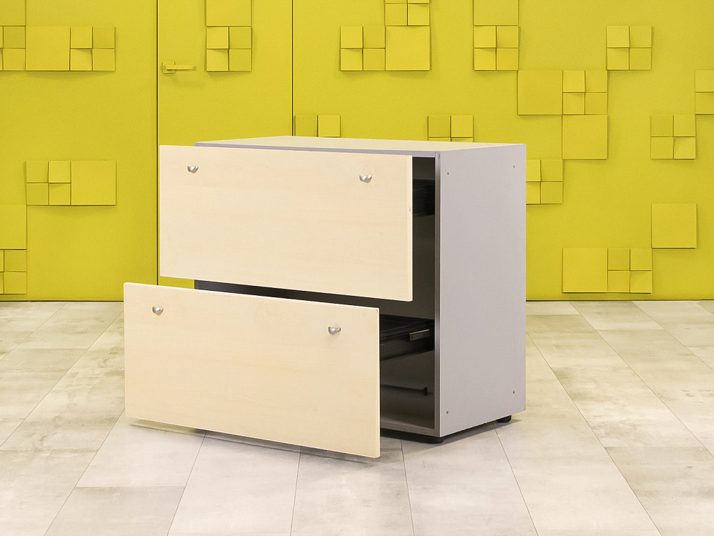 Офисная тумба для оргтехники 920x480x830 ЛДСП Клен Выдвижные ящики Россия_ТО2ЯВ-130923