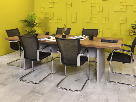 Офисный стол для переговоров ЛДСП Орех  СГПХ-05125