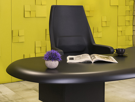 Стол для руководителя UNO DellaRovere 2200x1050 Пластик Чёрный Импорт