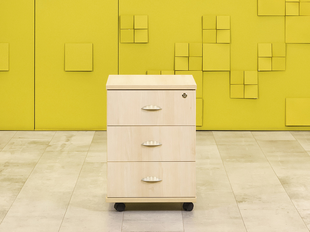 Офисная тумба выкатная ЛДСП Клен  ТВ3ЯВ1-10046