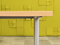 Офисный стол эргономичный Steelcase 1400x1000 ЛДСП Бук Франция_СПУВ-280923