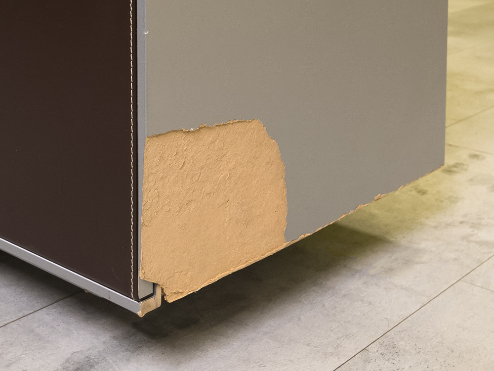 Тумба греденция Кожа Коричневый  ГРЕ-25036