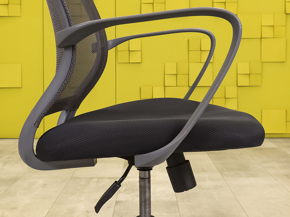 Офисное кресло для персонала на колесах CHAIRMAN Ткань Серый Россия  КПТС1-31016