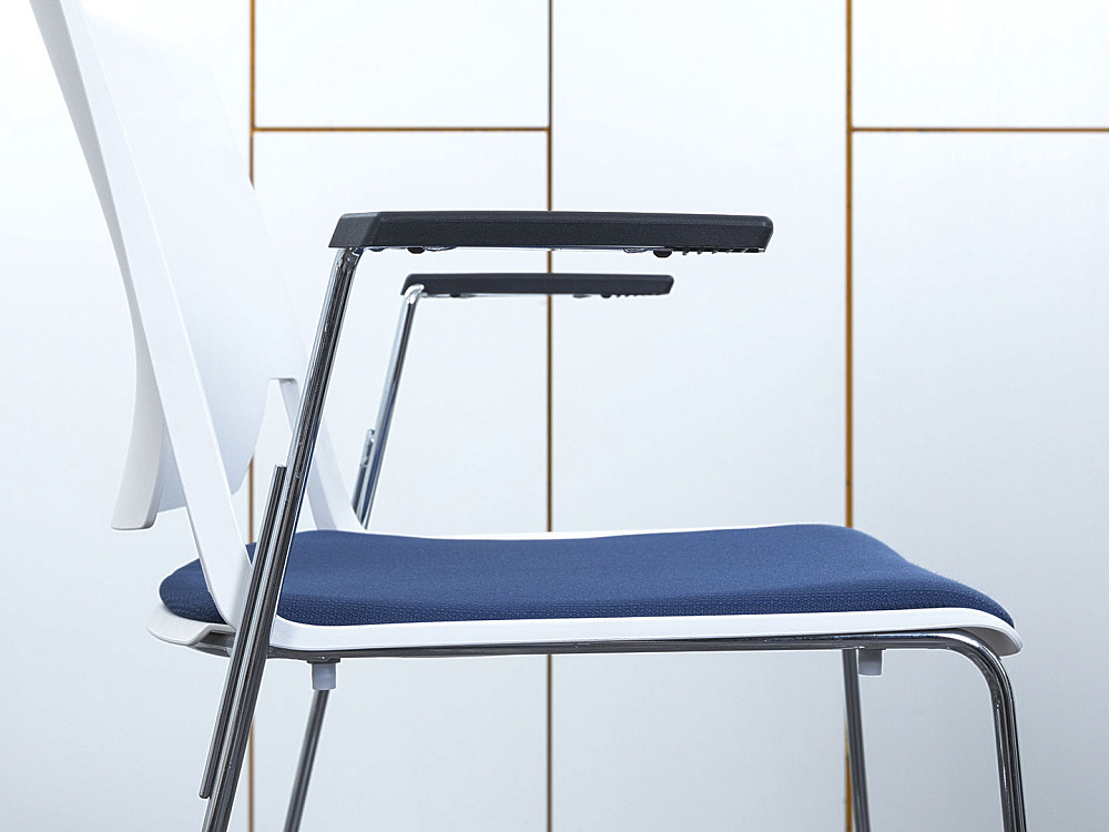 Барный стул Haworth Ткань Синий   (УДТН-20063)