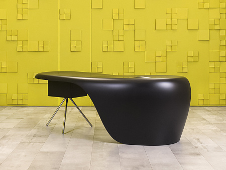 Стол для руководителя UNO DellaRovere 2200x1050 Пластик Чёрный Импорт