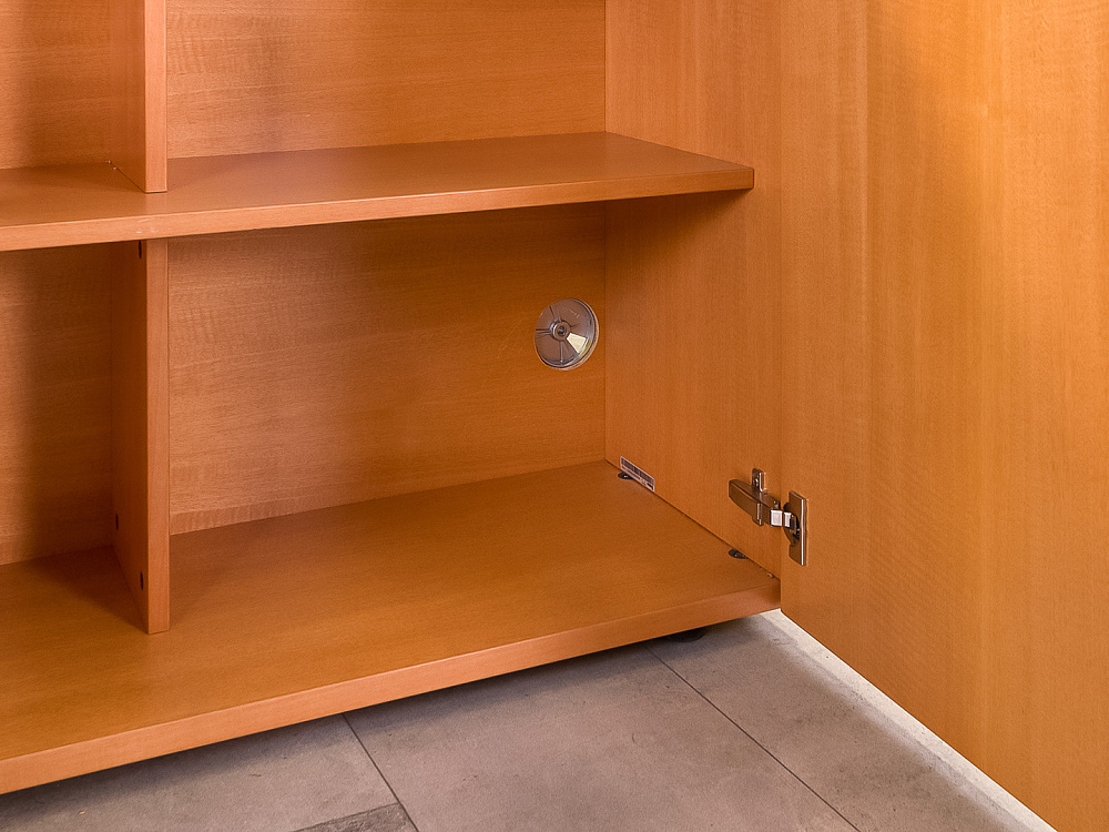 Офисная тумба для оргтехники BENE 1200x450x830 ЛДСП Ольха Распашные дверки Австрия_ТО2ДЛ-290824