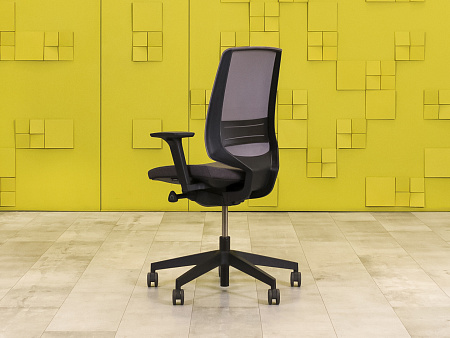 Офисное кресло для персонала на колесах Profim Ткань Серый Польша  КПТС-18075