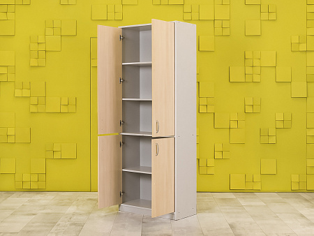 Шкаф для документов офисный ЛДСП Клен Россия  ШД4ДВ-17125