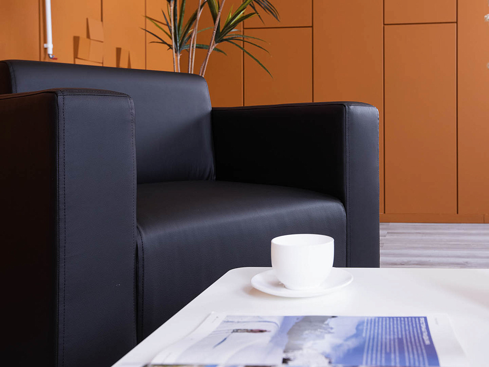 Мягкое кресло ДМебель Кожзам Черный   (КНКЧ-25094(нов))