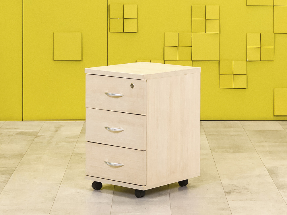 Офисная тумба выкатная ЛДСП Клен  ТВ3ЯВ-26036