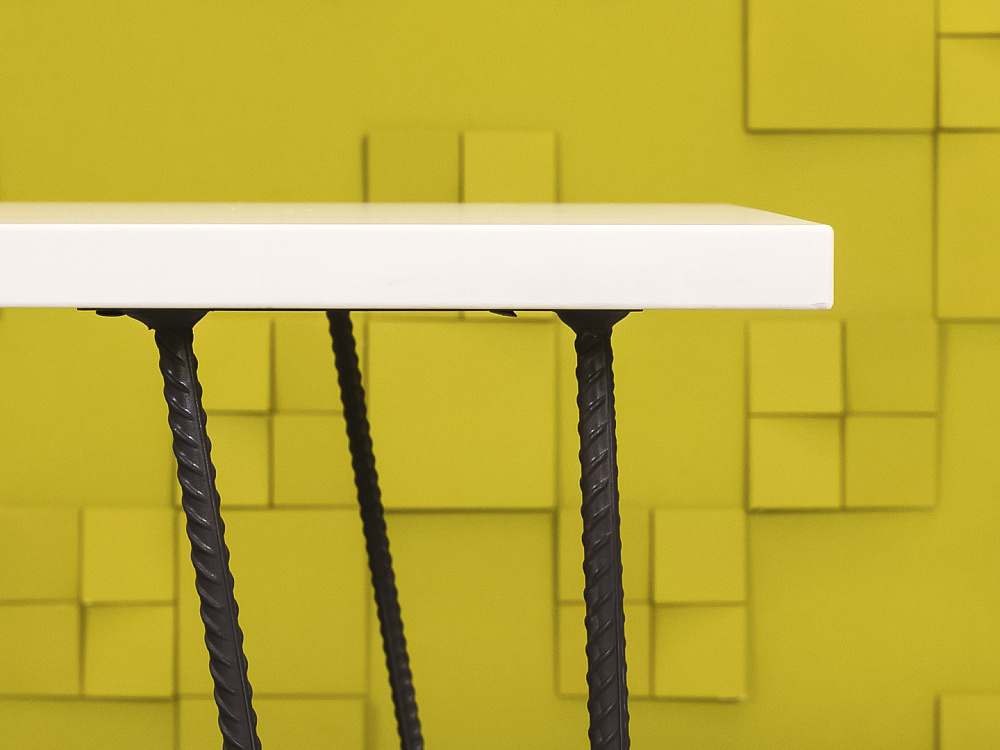 Офисный стол угловой  ЛДСП Белый   СПУБ1-24025