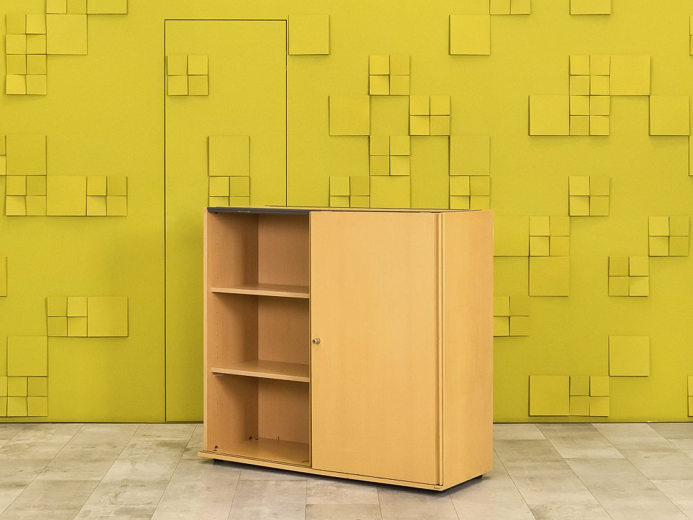 Шкаф для документов офисный  BENE ЛДСП Бук Австрия  ШД2ДВ3-03025