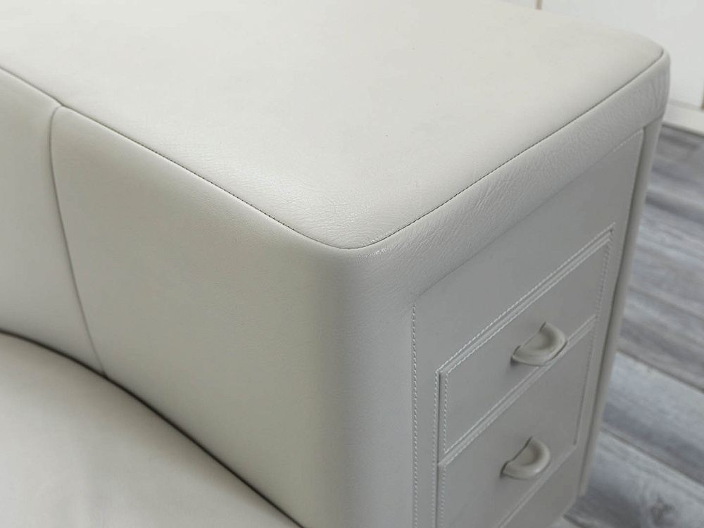 Офисный диван I4 Mariani Кожа Серый Limosine  (ДНКС-17094)