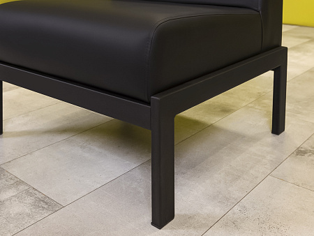 Мягкое кресло Лофт Сандра Кожзам Чёрный Россия  КНКЧ-18036