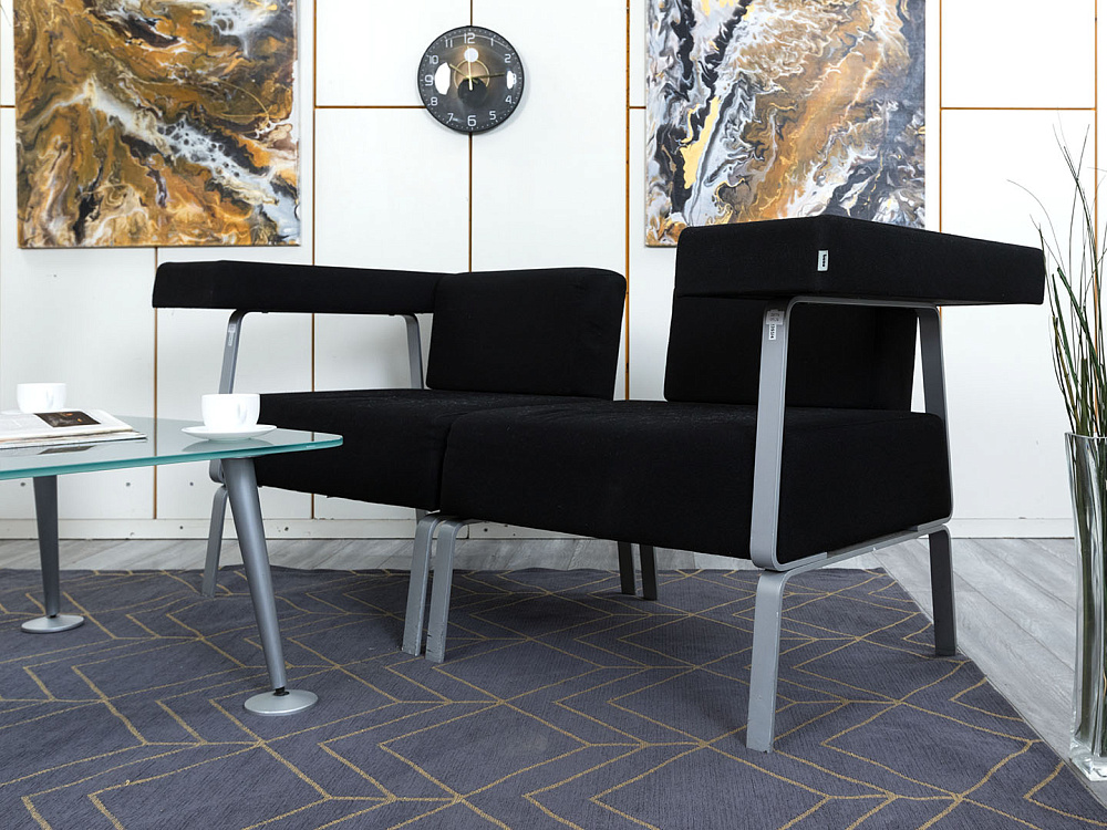 Офисный диван Bene Ткань Черный Coffice Linear  (ДНТЧ-05124)