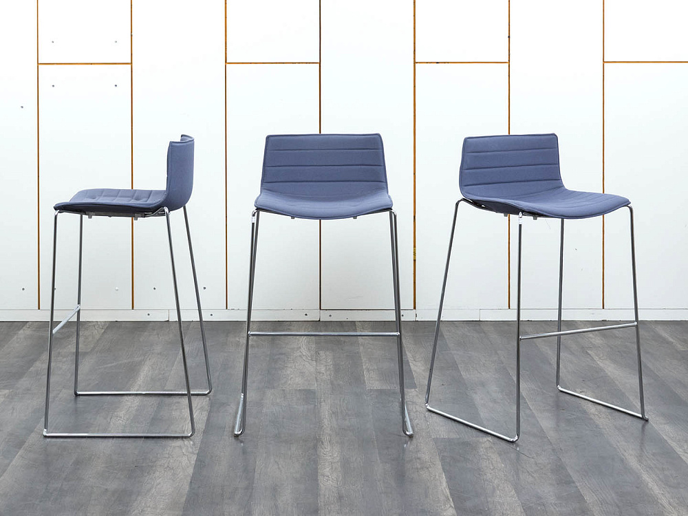 Барный стул Arper  Ткань Синий   (УНТН-01023)