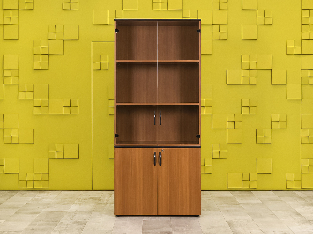 Шкаф для документов офисный ЛДСП Орех  ШДКХ-10046