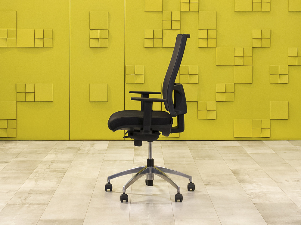 Офисное кресло для персонала на колесах Sitland Ткань Чёрный; Серый Италия_КПТЧ-140824