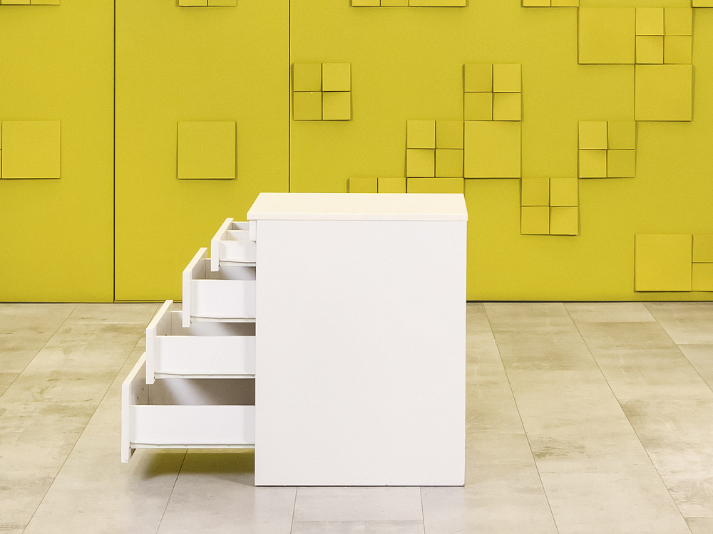 Офисная тумба выкатная  ЛДСП Белый Россия  ТВ4ЯБ-26026