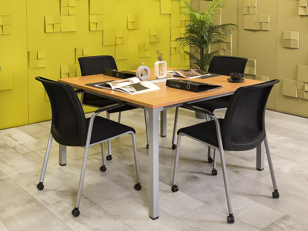 Офисный стол для переговоров Steelcase ЛДСП Ольха Франция  СГПЛ-04026