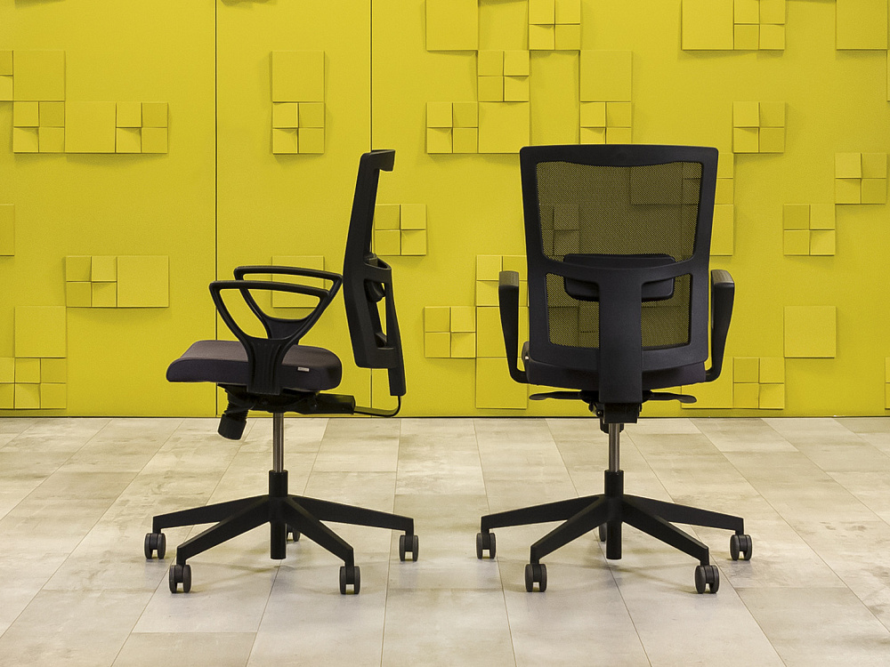 Офисное кресло для персонала на колесах Profim Ткань Серый Польша_КПТС-290623