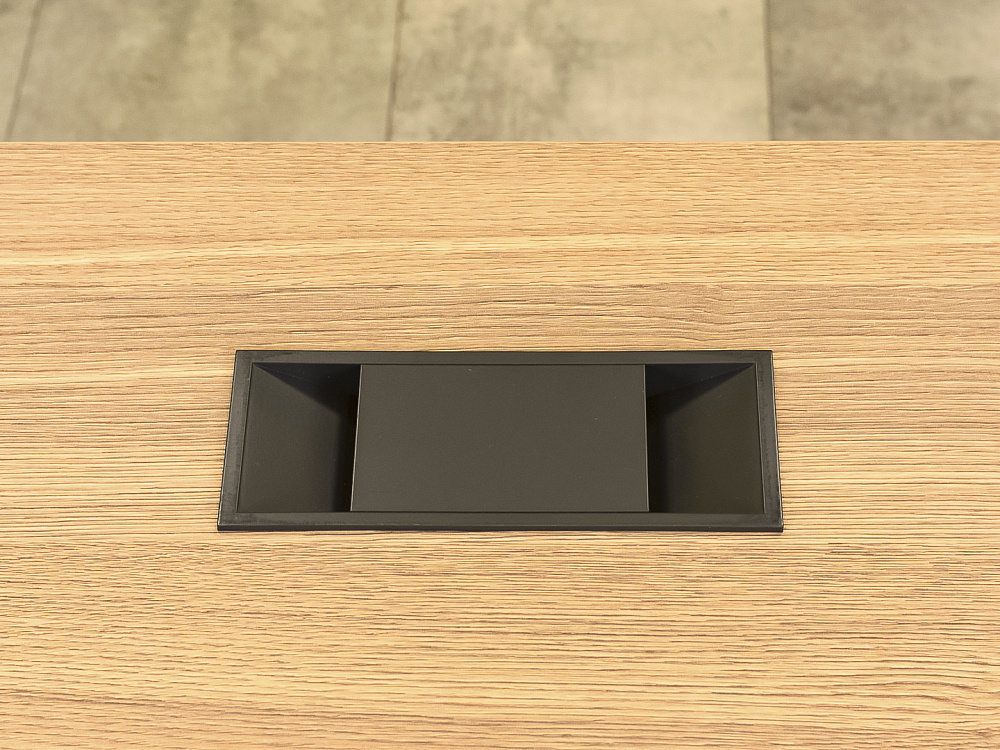 Офисный стол прямой ЛДСП Зебрано  СППЗ-26016