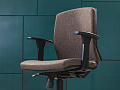 Офисное кресло для персонала на колесах FUTURA Ткань Коричневый Импорт_КПТК-150922