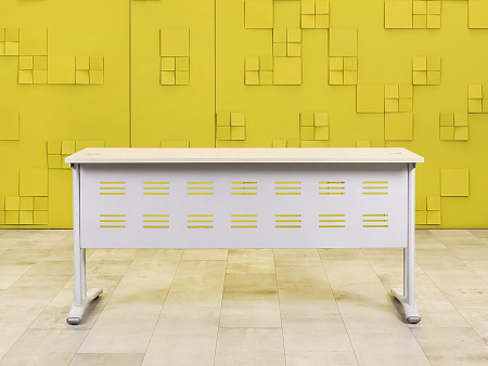 Офисный стол прямой ЛДСП Серый  СППС-01125