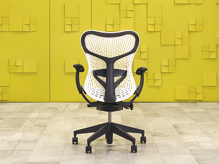 Офисное кресло руководителя на колесах Mirra 2 Herman Miller Сетка Серый США_КРТС-150924