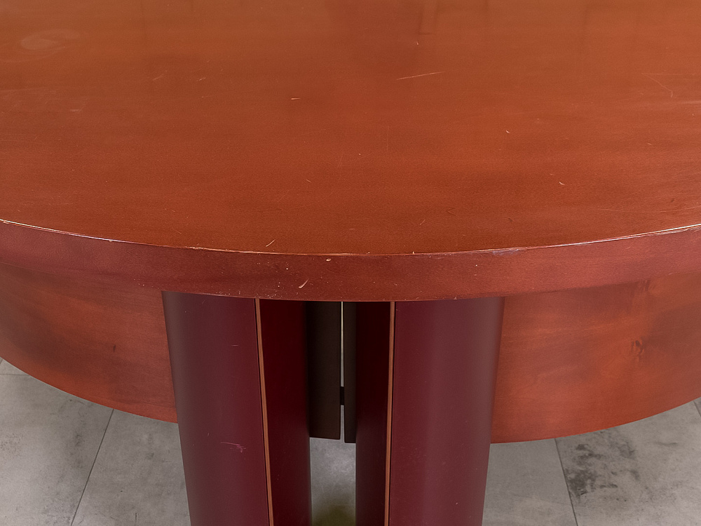 Стол для руководителя 1900x1100 ЛДСП Вишня Россия_СРЭШ4-130524