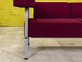 Офисный диван Coffice Linear BENE 1750x780 Ткань Красный Австрия_ДНТК-170423