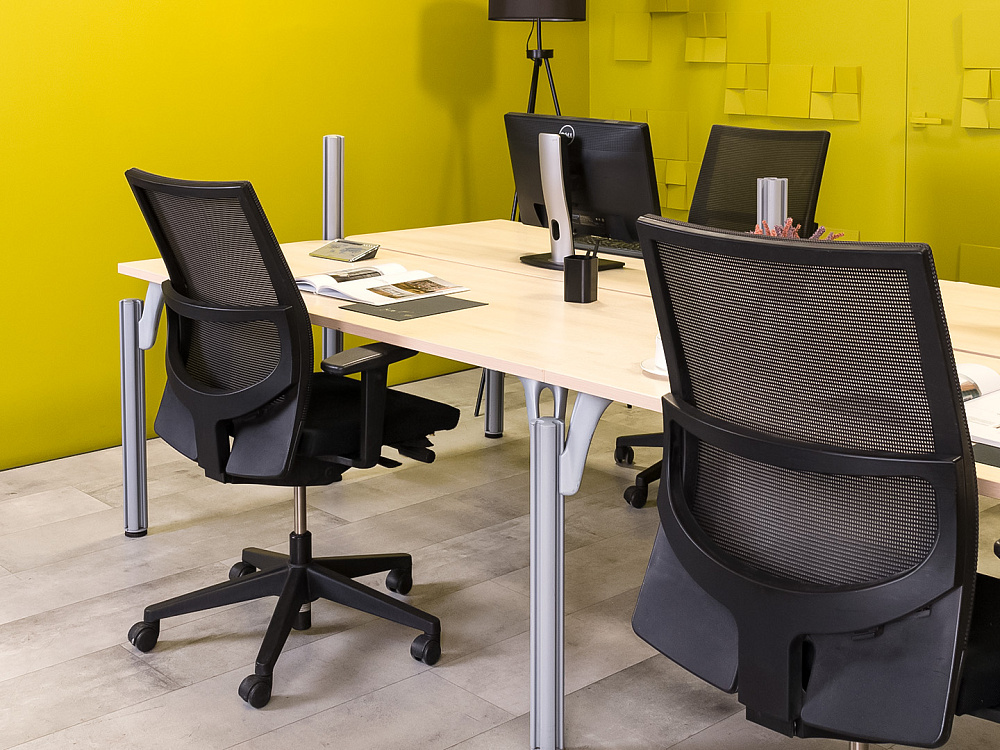 Комплект офисной мебели на 4 человека ЛДСП Зебрано Россия_ГКВ1-070823