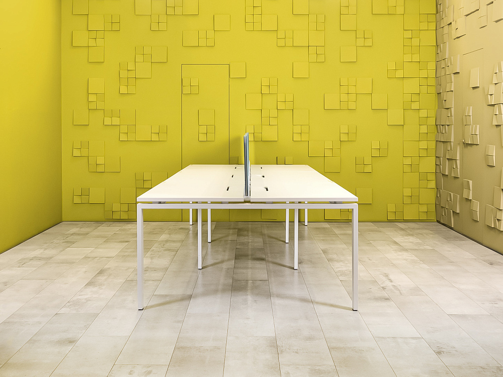 Комплект офисной мебели  ЛДСП Белый  ГКБ-10125