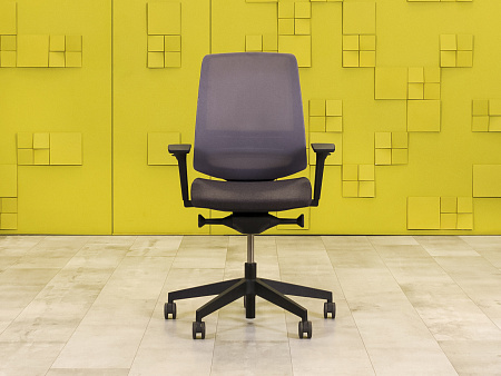 Офисное кресло для персонала на колесах Profim Ткань Серый Польша  КПТС-18075