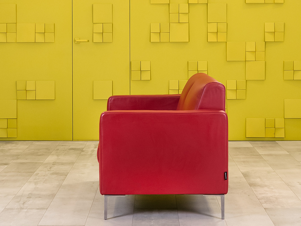 Офисный диван Herman Miller 1280x780 Кожа Красный США_ДНКК-270324