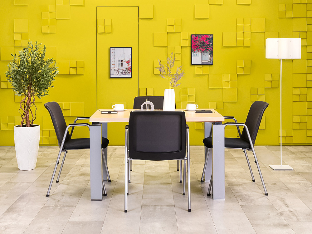 Офисный стол для переговоров 1200x800x740 ЛДСП Зебрано Импорт_СГПЗ-270624